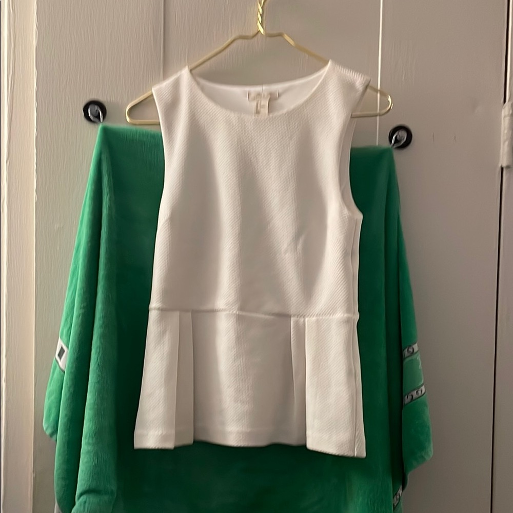 H&M Textured White Top
